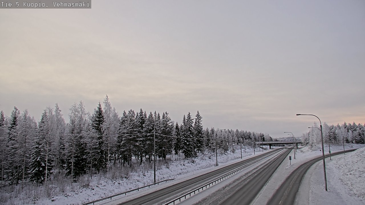 Weather Camera Image Väg 5 Kuopio, Vehmasmäki, Kuopio, Pohjois-Savo