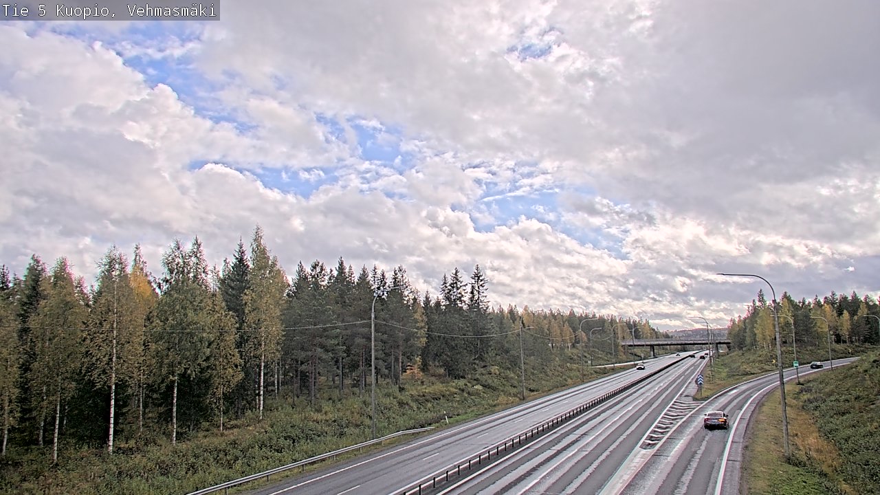 Weather Camera Image Road 5 Kuopio, Vehmasmäki, Kuopio, Pohjois-Savo