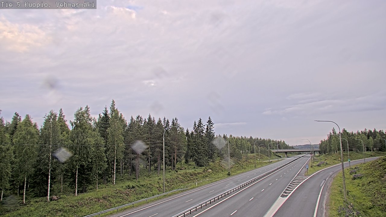 Weather Camera Image Road 5 Kuopio, Vehmasmäki, Kuopio, Pohjois-Savo