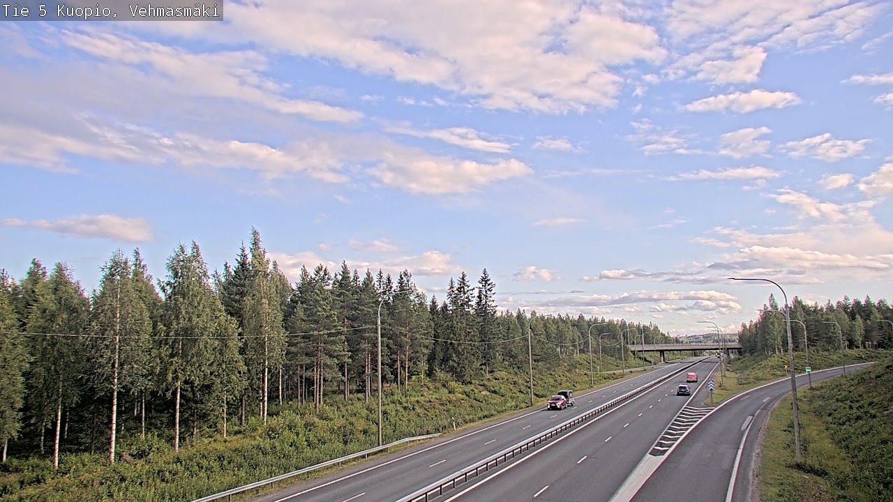 Kelikamerat Kuva Tie 5 Kuopio, Vehmasmäki, Kuopio, Pohjois-Savo