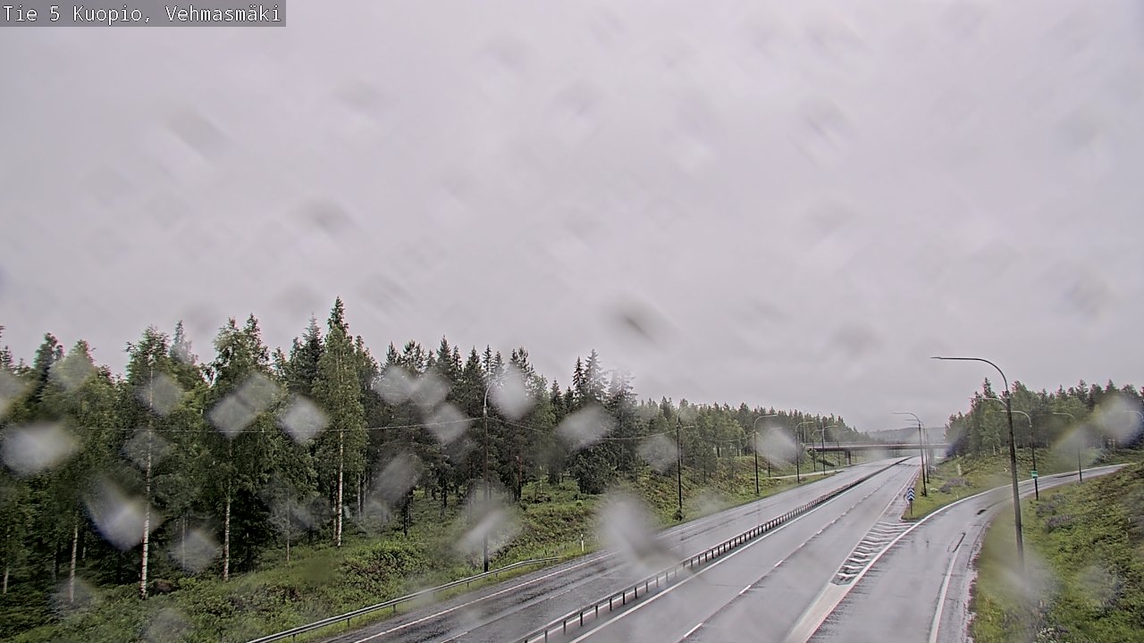 Weather Camera Image Road 5 Kuopio, Vehmasmäki, Kuopio, Pohjois-Savo