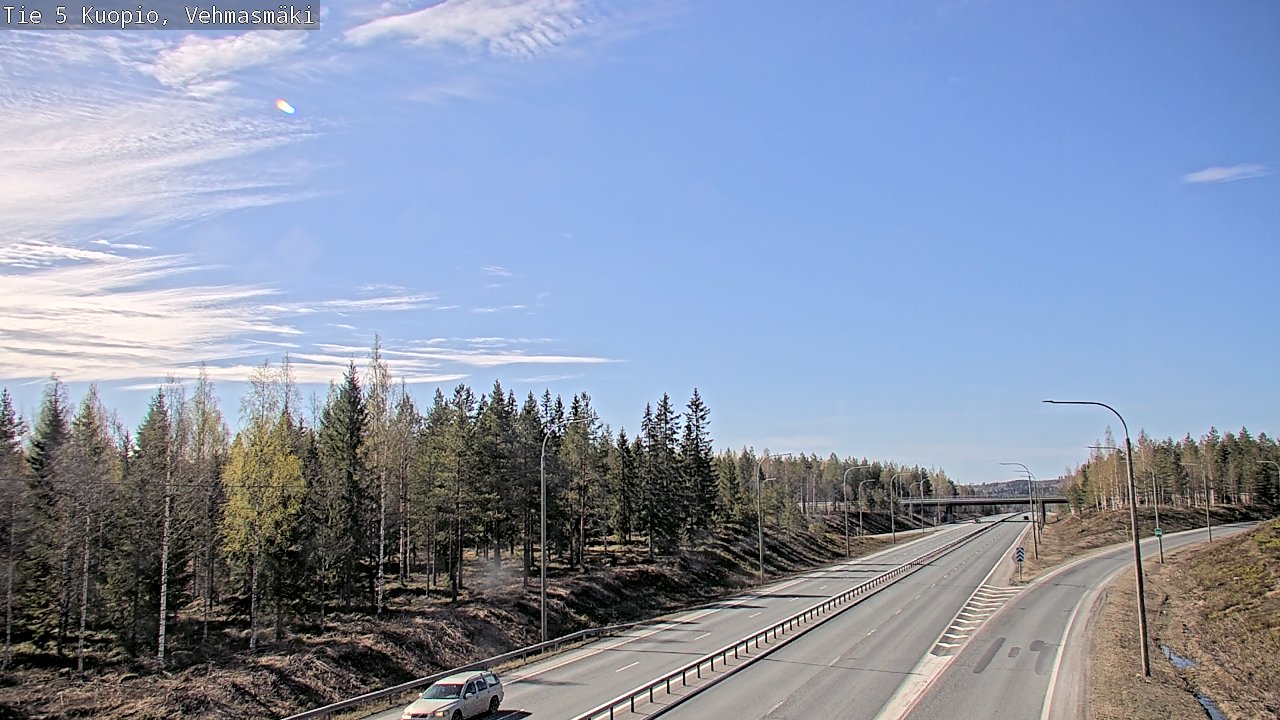 Weather Camera Image Road 5 Kuopio, Vehmasmäki, Kuopio, Pohjois-Savo