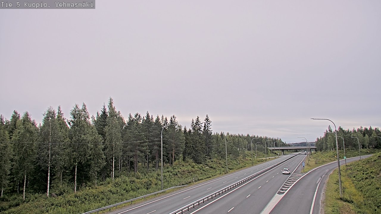 Weather Camera Image Väg 5 Kuopio, Vehmasmäki, Kuopio, Pohjois-Savo