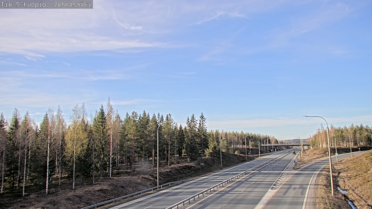 Weather Camera Image Väg 5 Kuopio, Vehmasmäki, Kuopio, Pohjois-Savo