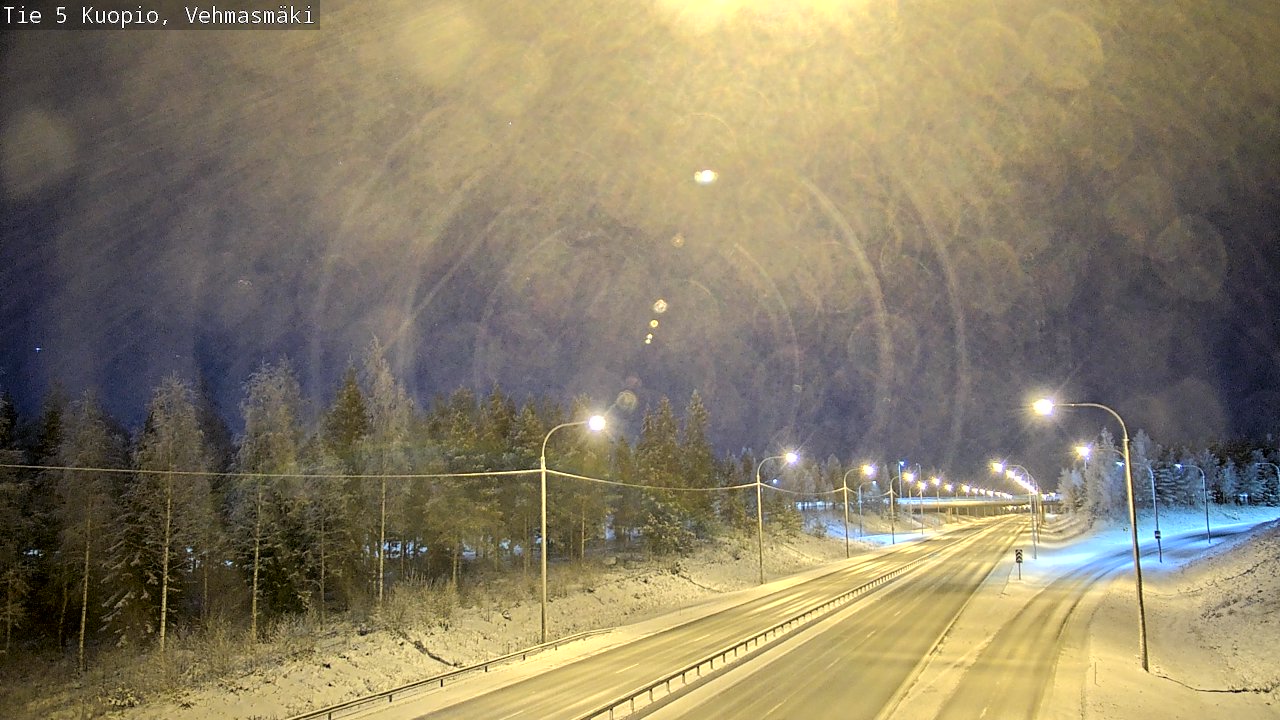 Weather Camera Image Väg 5 Kuopio, Vehmasmäki, Kuopio, Pohjois-Savo