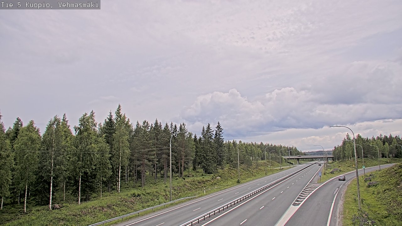 Weather Camera Image Road 5 Kuopio, Vehmasmäki, Kuopio, Pohjois-Savo