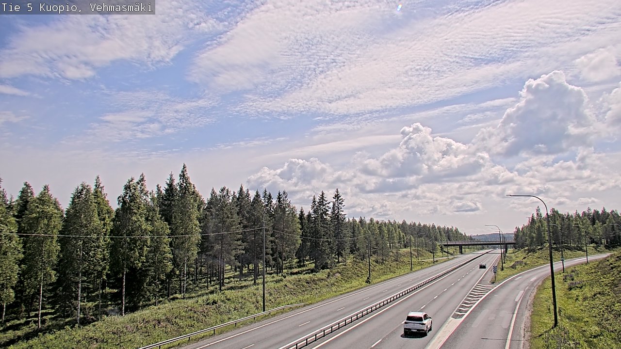 Weather Camera Image Road 5 Kuopio, Vehmasmäki, Kuopio, Pohjois-Savo