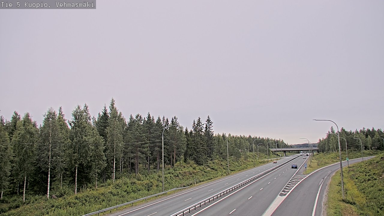 Weather Camera Image Road 5 Kuopio, Vehmasmäki, Kuopio, Pohjois-Savo