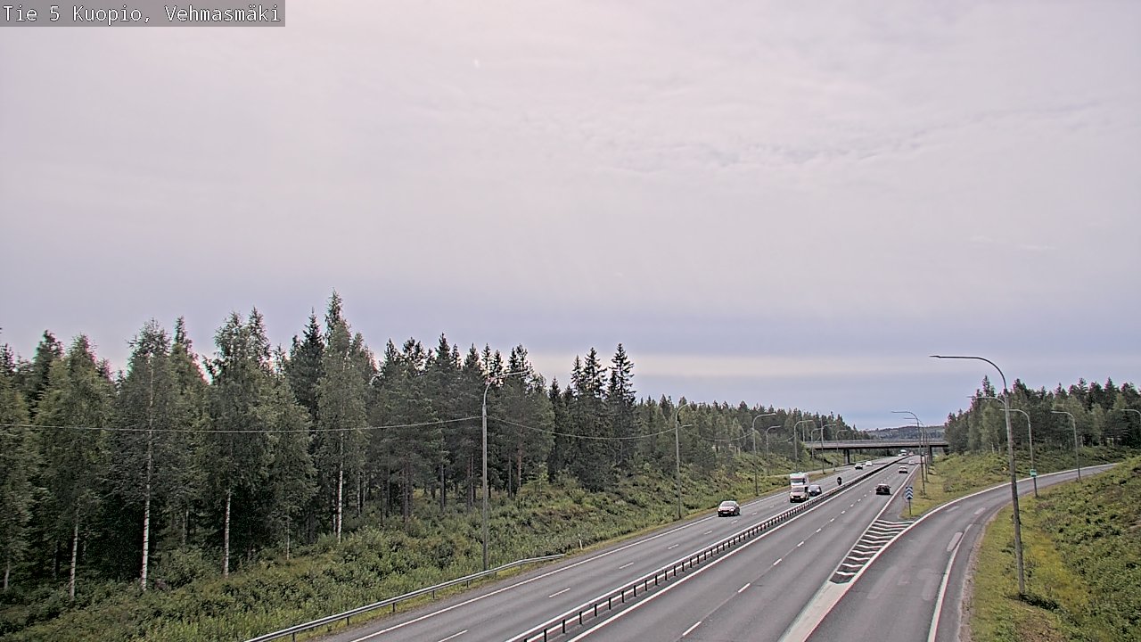 Weather Camera Image Väg 5 Kuopio, Vehmasmäki, Kuopio, Pohjois-Savo