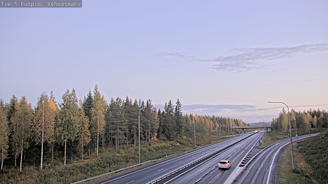 Weather Camera Image Road 5 Kuopio, Vehmasmäki, Kuopio, Pohjois-Savo