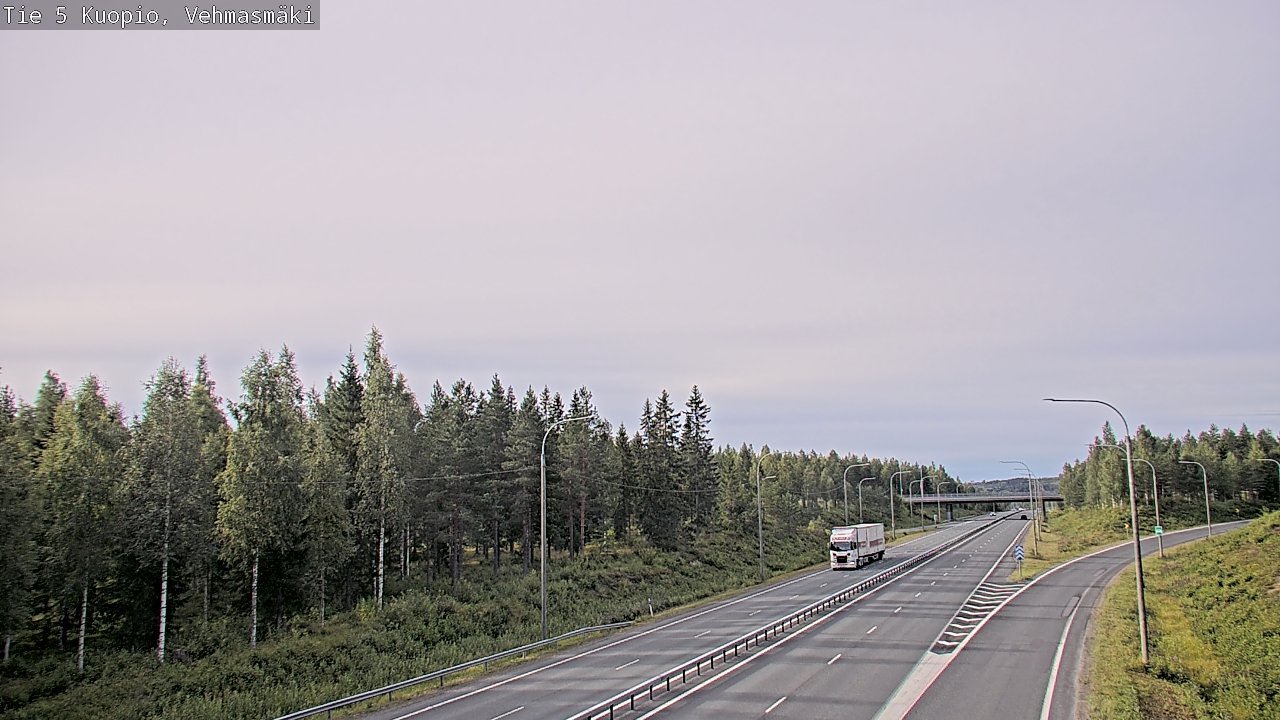 Weather Camera Image Road 5 Kuopio, Vehmasmäki, Kuopio, Pohjois-Savo