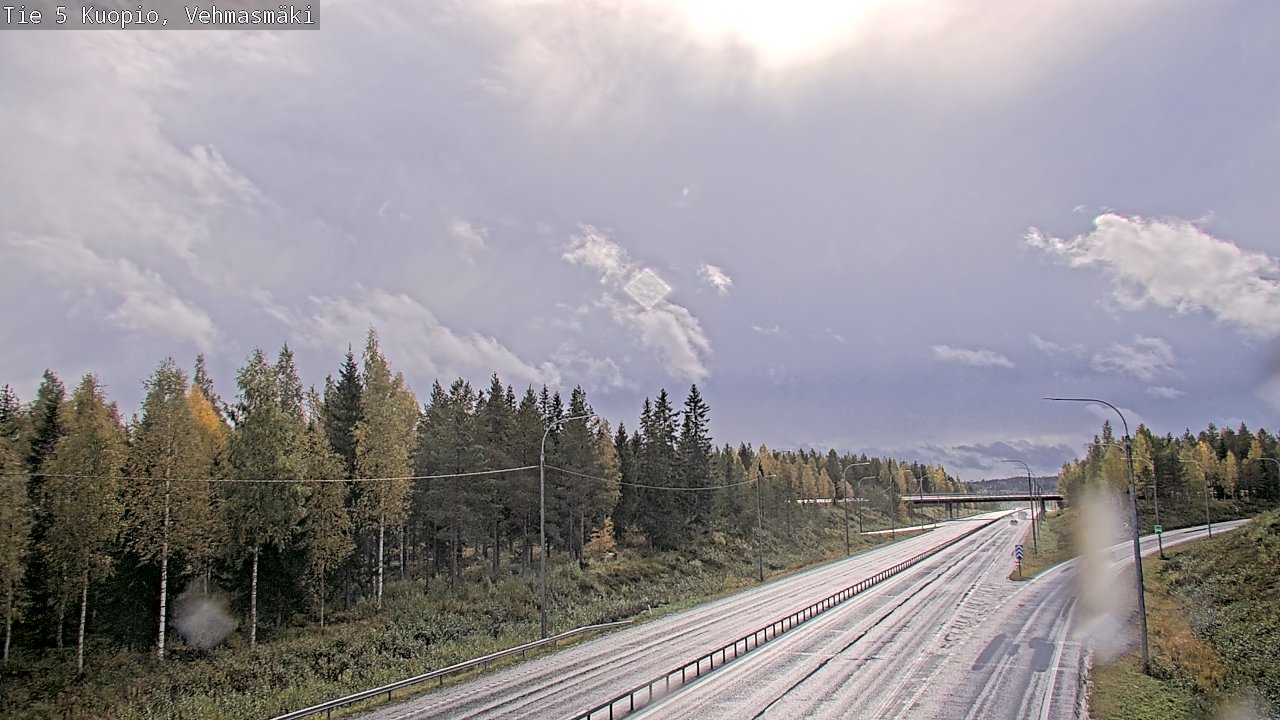 Weather Camera Image Road 5 Kuopio, Vehmasmäki, Kuopio, Pohjois-Savo
