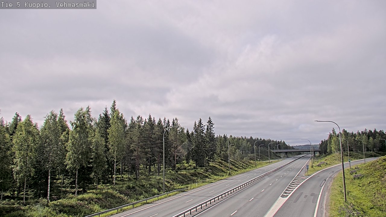 Weather Camera Image Road 5 Kuopio, Vehmasmäki, Kuopio, Pohjois-Savo
