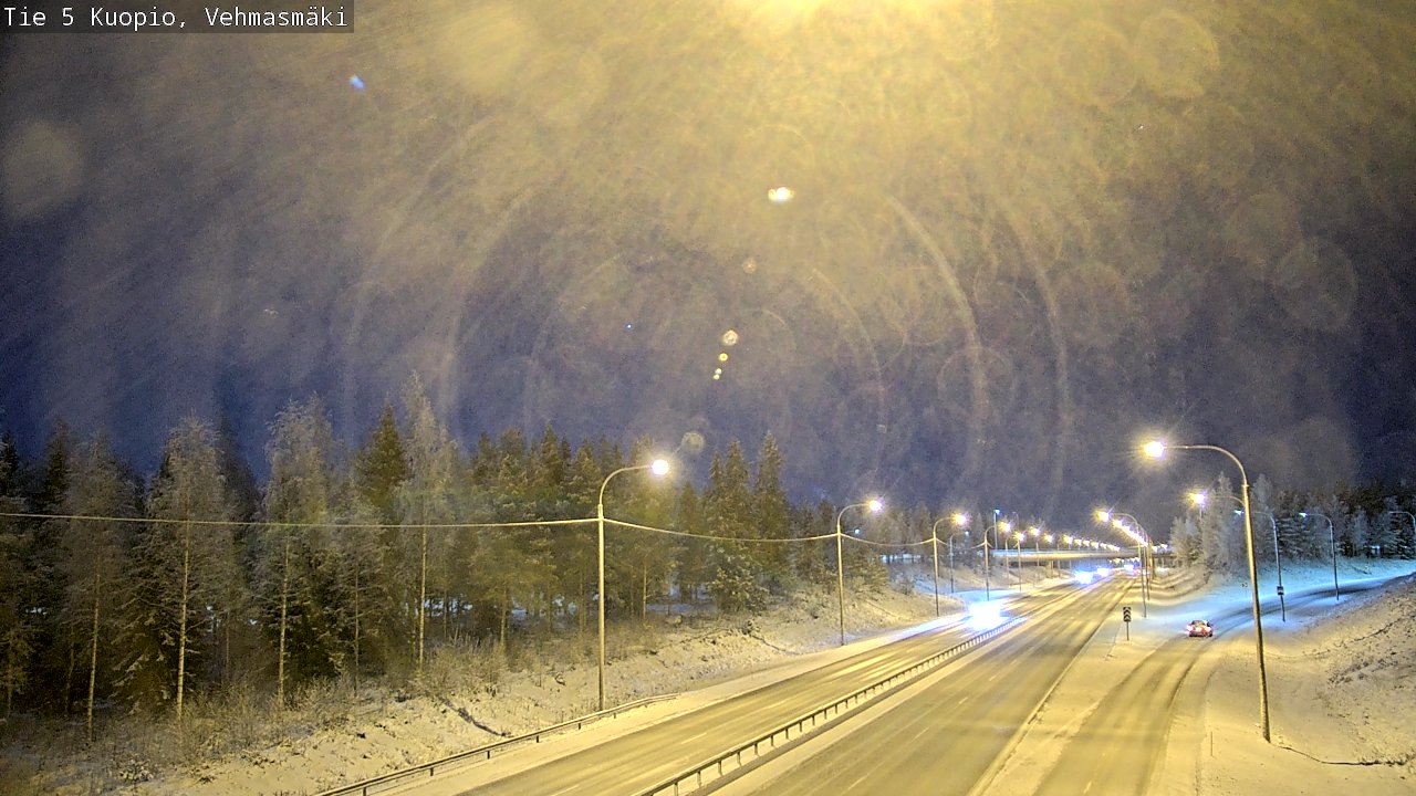 Weather Camera Image Väg 5 Kuopio, Vehmasmäki, Kuopio, Pohjois-Savo