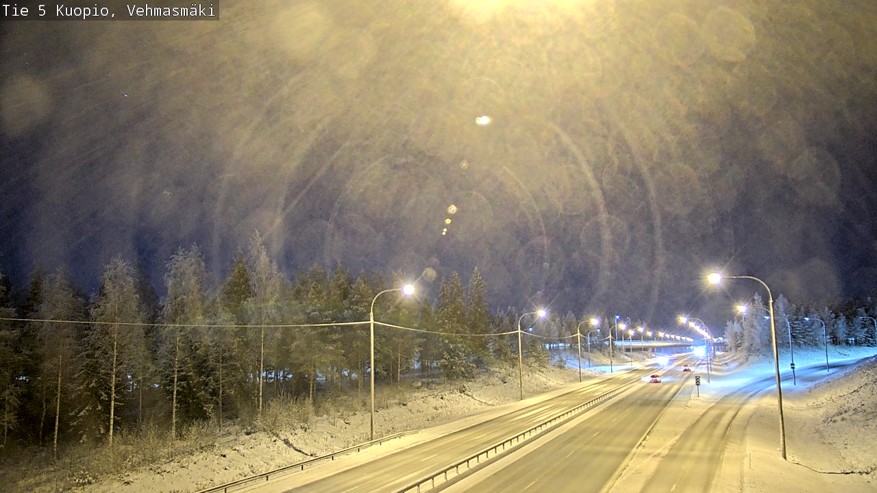 Weather Camera Image Väg 5 Kuopio, Vehmasmäki, Kuopio, Pohjois-Savo