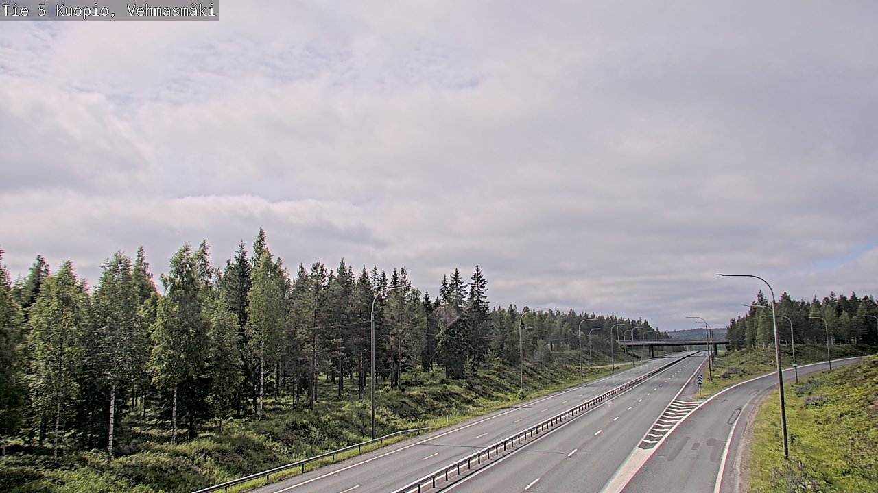Weather Camera Image Road 5 Kuopio, Vehmasmäki, Kuopio, Pohjois-Savo