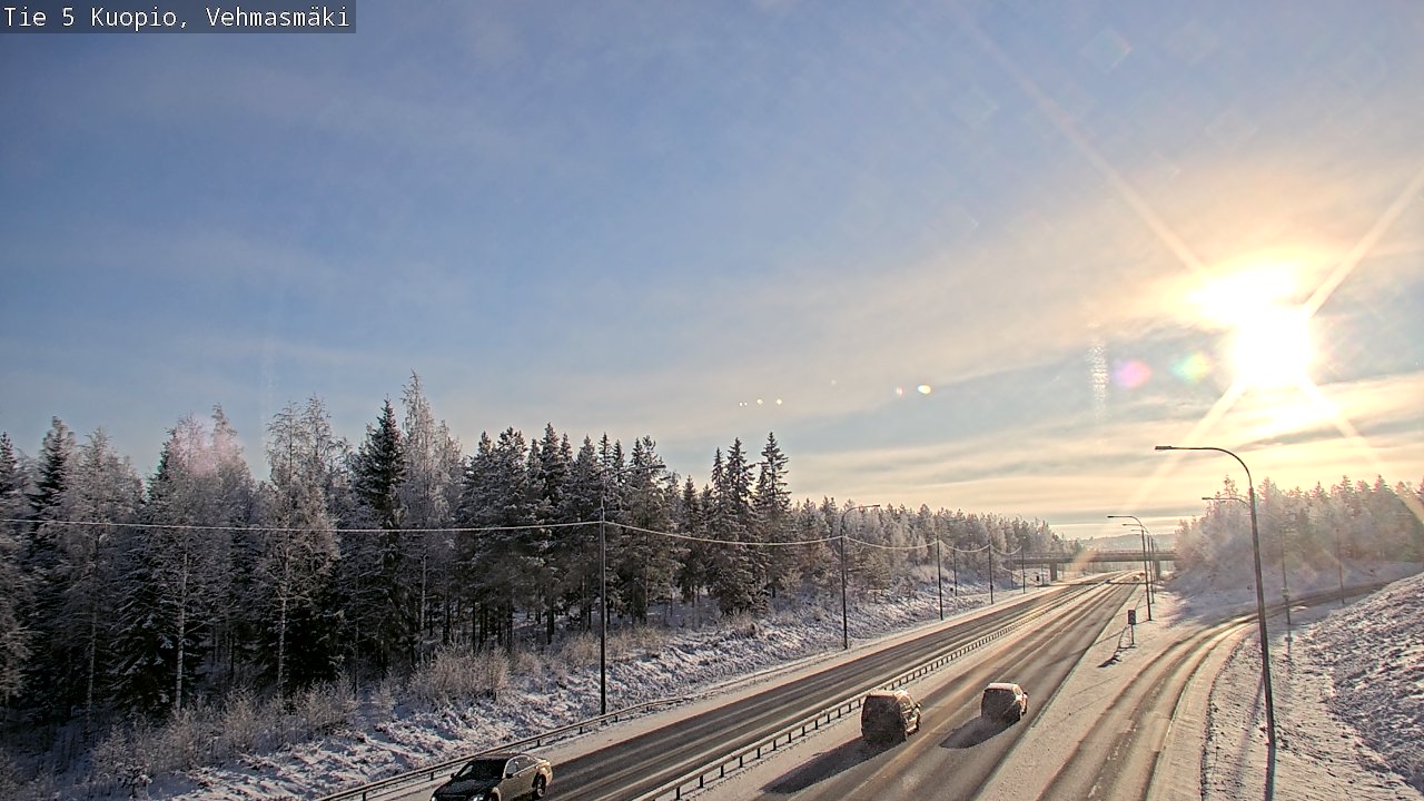 Weather Camera Image Väg 5 Kuopio, Vehmasmäki, Kuopio, Pohjois-Savo