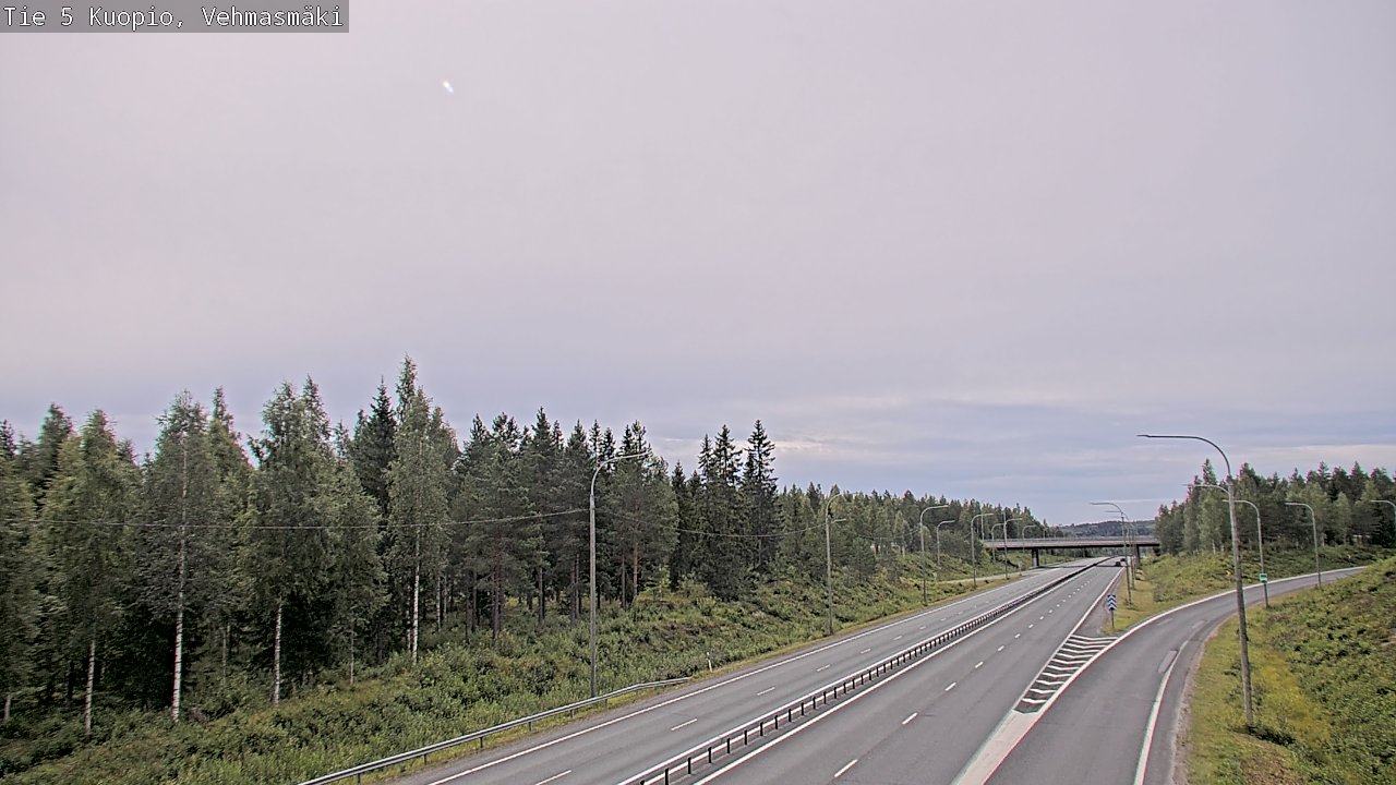 Weather Camera Image Väg 5 Kuopio, Vehmasmäki, Kuopio, Pohjois-Savo