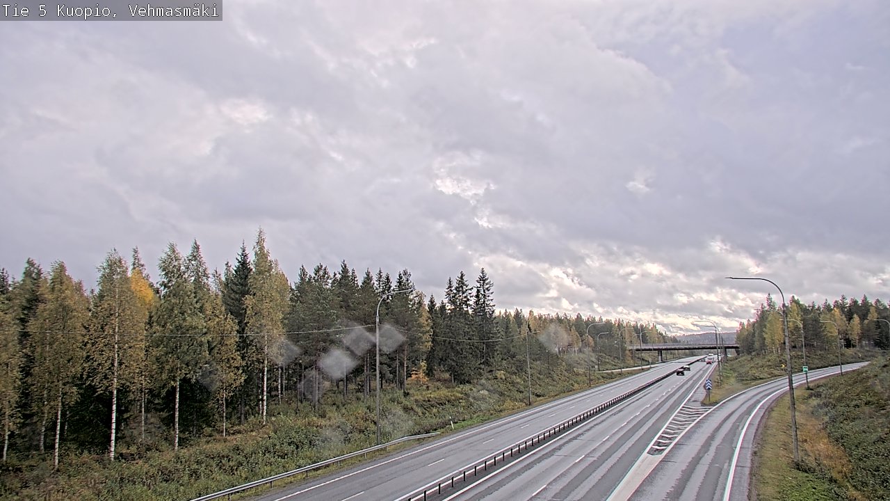 Weather Camera Image Road 5 Kuopio, Vehmasmäki, Kuopio, Pohjois-Savo