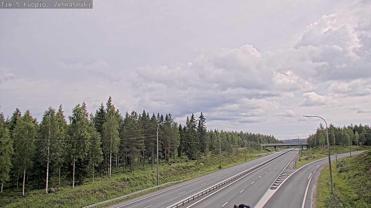 Weather Camera Image Road 5 Kuopio, Vehmasmäki, Kuopio, Pohjois-Savo