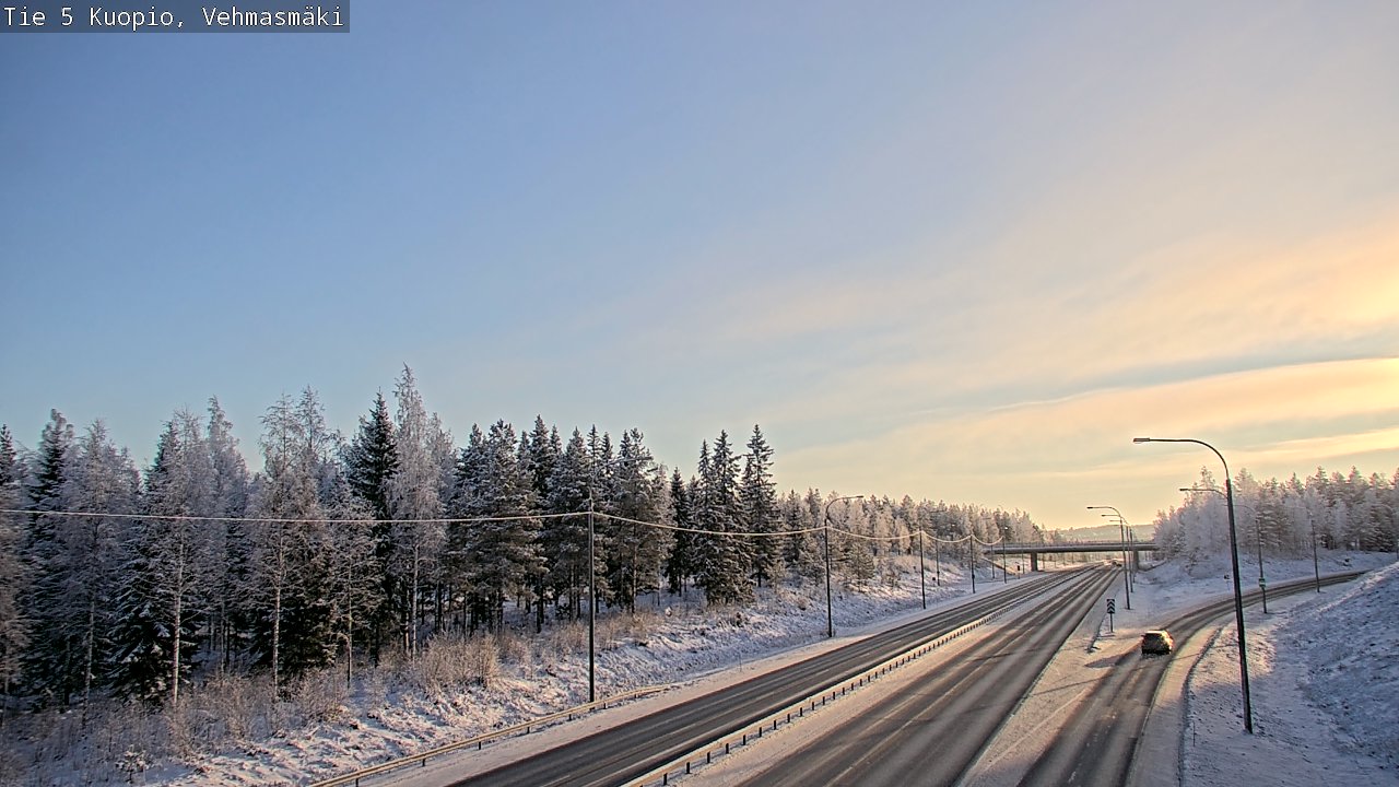Weather Camera Image Väg 5 Kuopio, Vehmasmäki, Kuopio, Pohjois-Savo