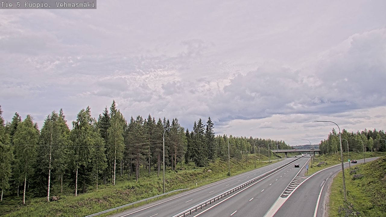 Weather Camera Image Road 5 Kuopio, Vehmasmäki, Kuopio, Pohjois-Savo