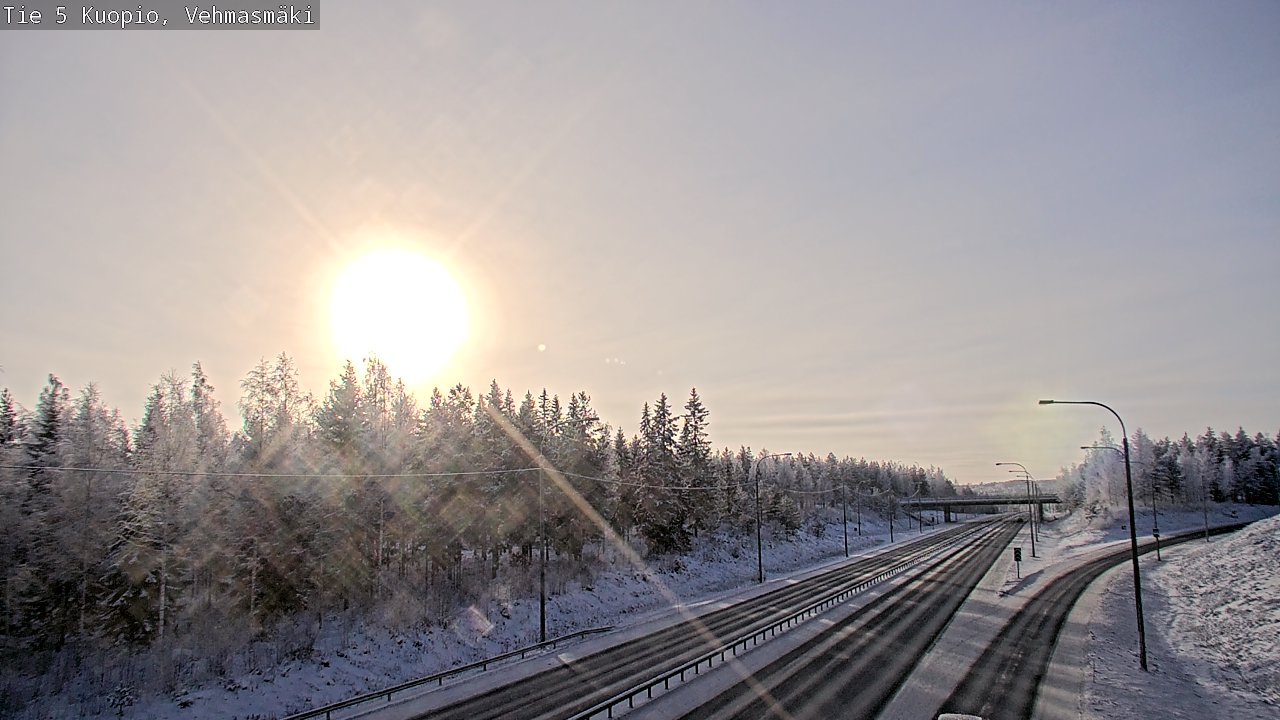 Weather Camera Image Väg 5 Kuopio, Vehmasmäki, Kuopio, Pohjois-Savo