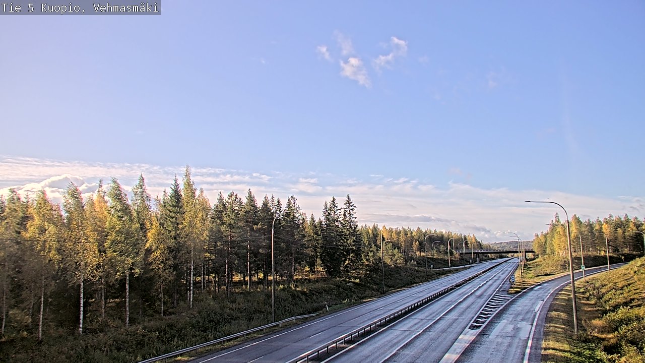 Weather Camera Image Road 5 Kuopio, Vehmasmäki, Kuopio, Pohjois-Savo
