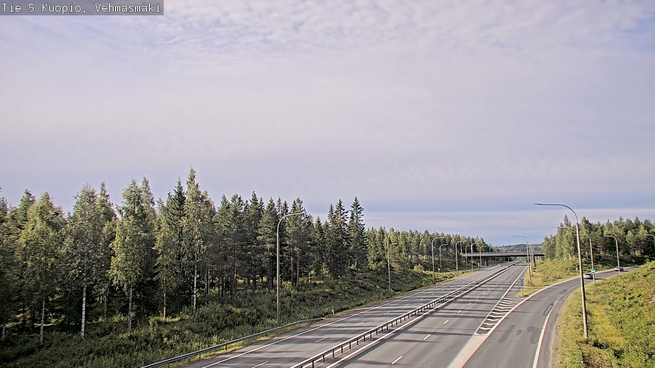 Weather Camera Image Road 5 Kuopio, Vehmasmäki, Kuopio, Pohjois-Savo