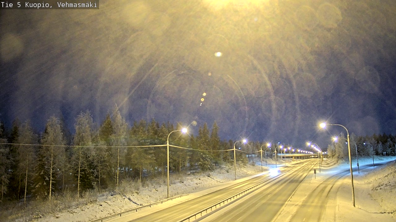 Weather Camera Image Väg 5 Kuopio, Vehmasmäki, Kuopio, Pohjois-Savo