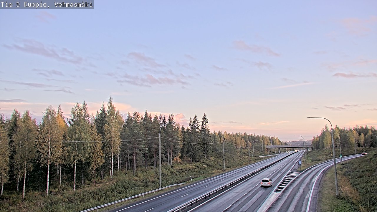 Weather Camera Image Road 5 Kuopio, Vehmasmäki, Kuopio, Pohjois-Savo