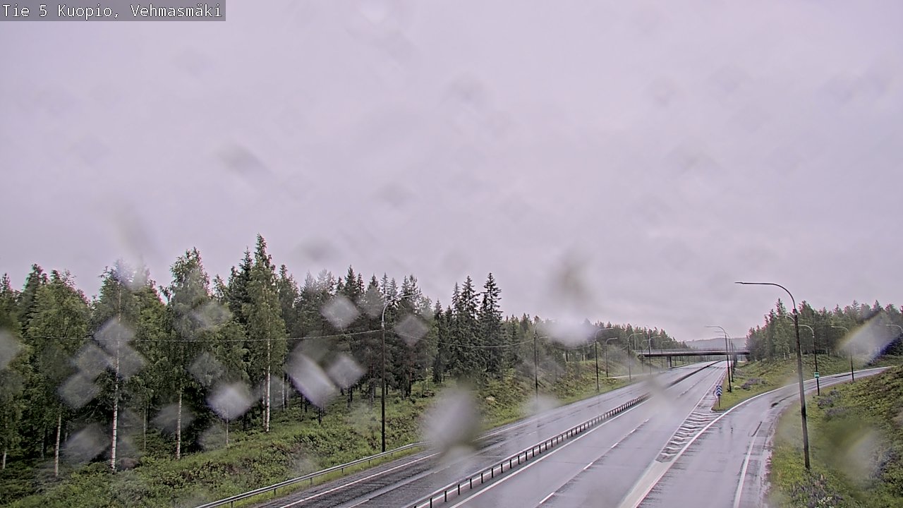 Weather Camera Image Road 5 Kuopio, Vehmasmäki, Kuopio, Pohjois-Savo