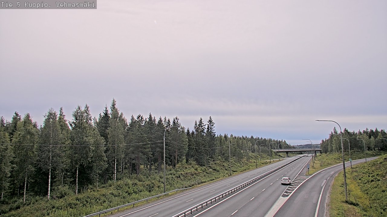 Weather Camera Image Väg 5 Kuopio, Vehmasmäki, Kuopio, Pohjois-Savo