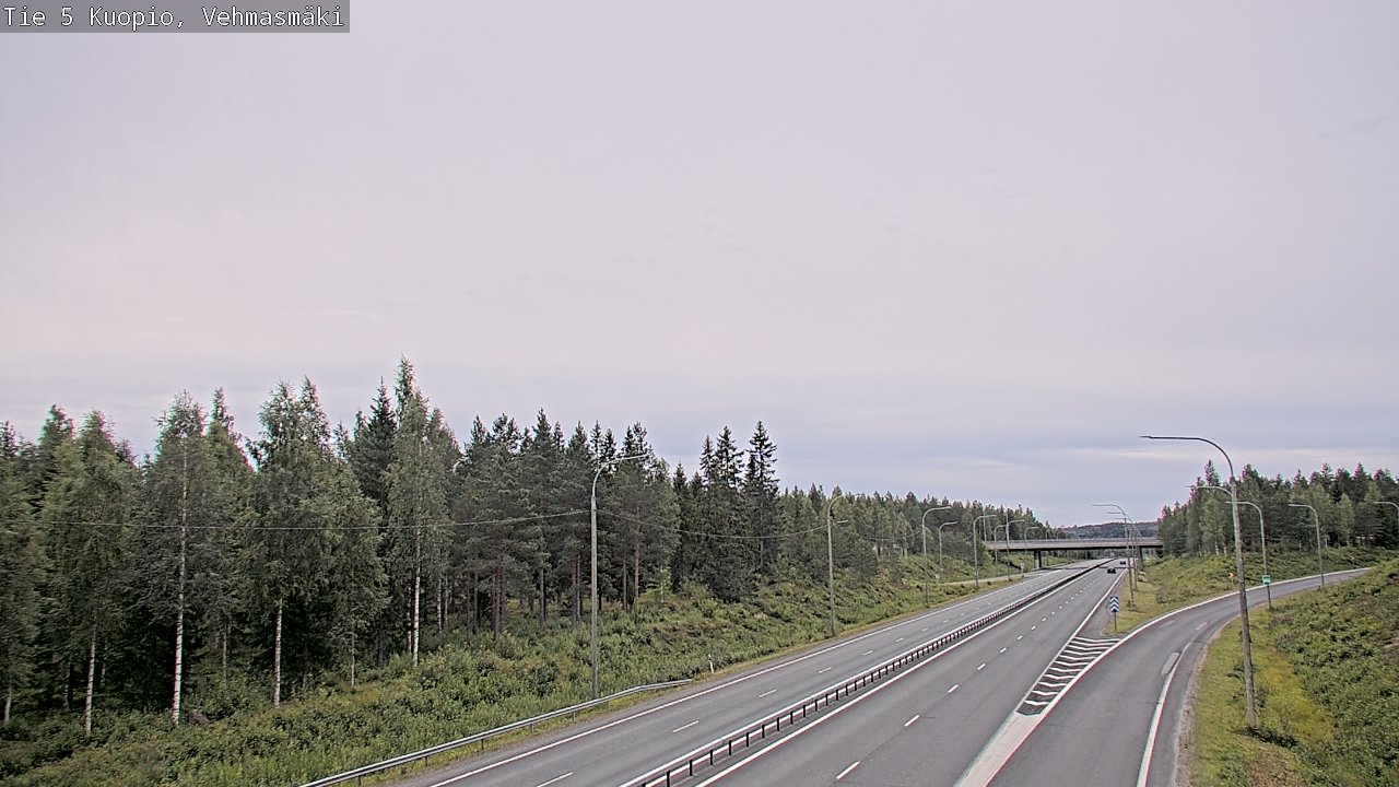 Weather Camera Image Väg 5 Kuopio, Vehmasmäki, Kuopio, Pohjois-Savo