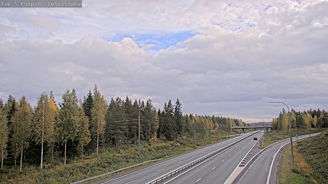 Weather Camera Image Road 5 Kuopio, Vehmasmäki, Kuopio, Pohjois-Savo
