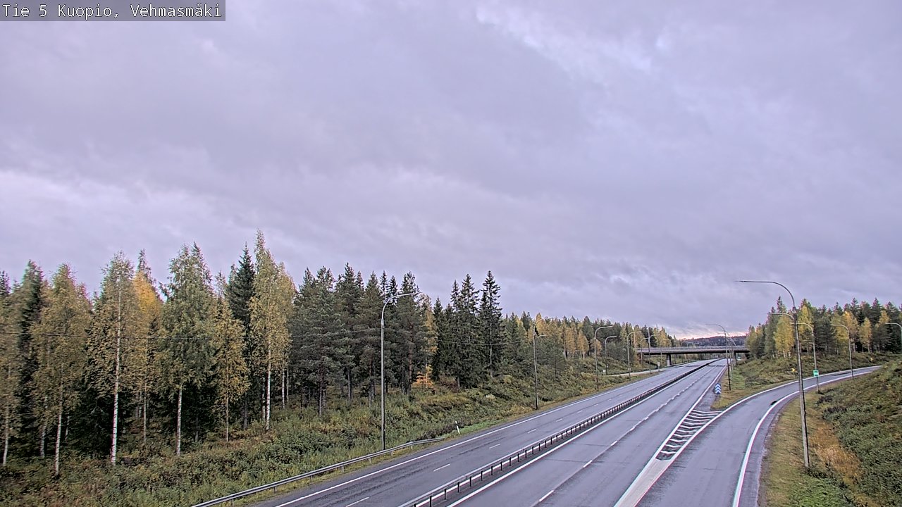 Weather Camera Image Road 5 Kuopio, Vehmasmäki, Kuopio, Pohjois-Savo