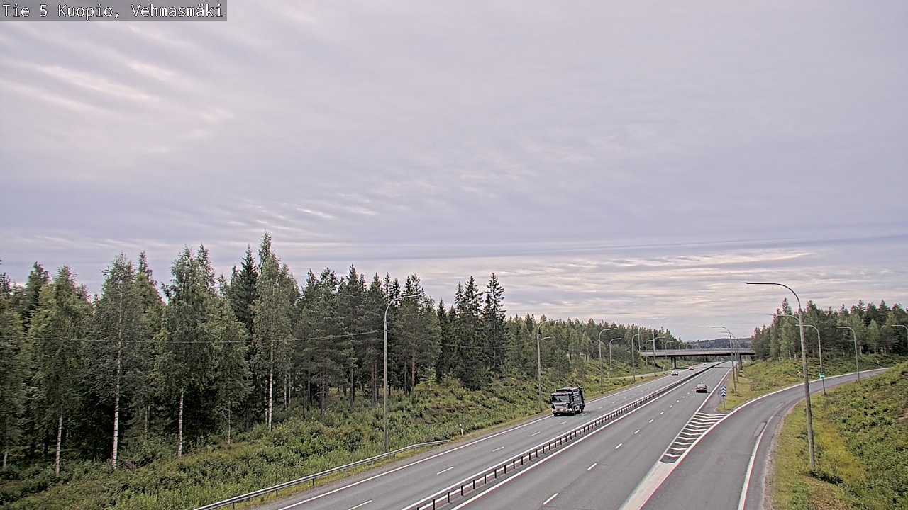 Weather Camera Image Väg 5 Kuopio, Vehmasmäki, Kuopio, Pohjois-Savo
