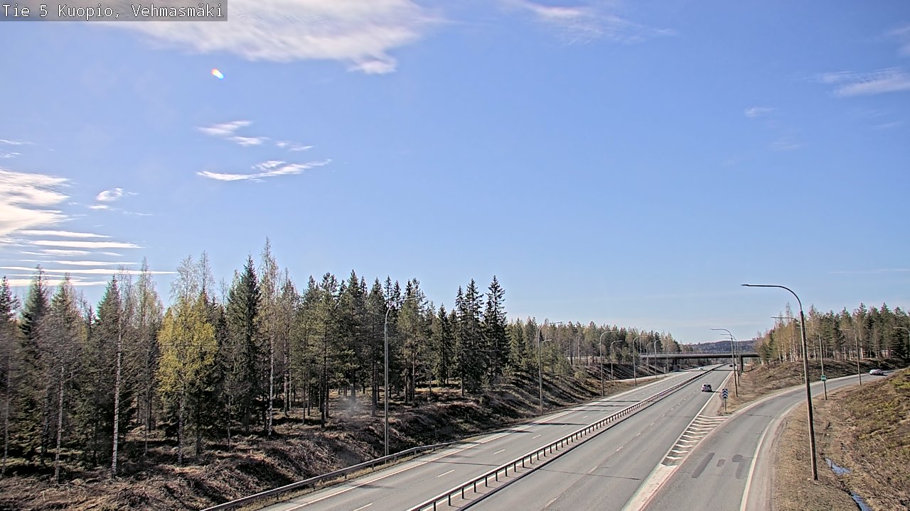 Weather Camera Image Road 5 Kuopio, Vehmasmäki, Kuopio, Pohjois-Savo