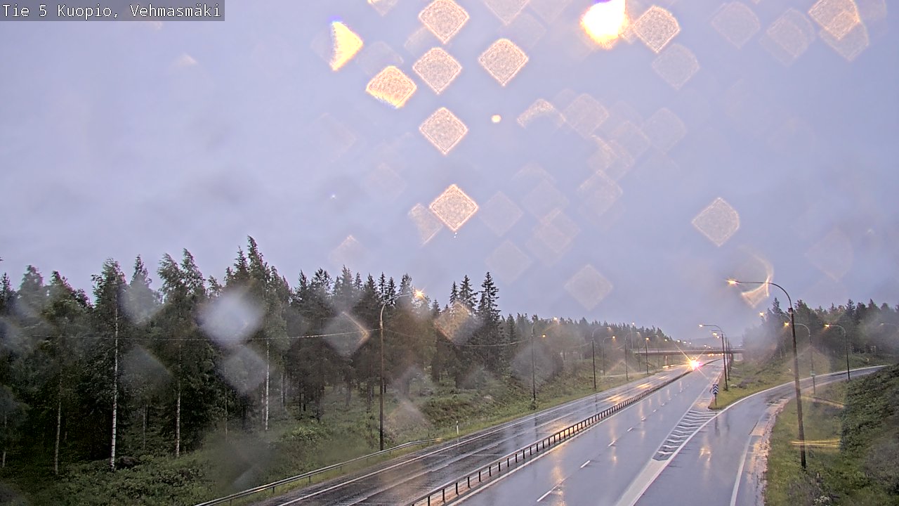 Weather Camera Image Road 5 Kuopio, Vehmasmäki, Kuopio, Pohjois-Savo