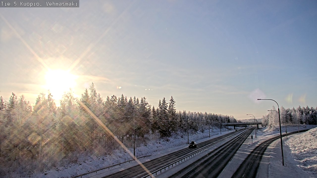 Weather Camera Image Väg 5 Kuopio, Vehmasmäki, Kuopio, Pohjois-Savo