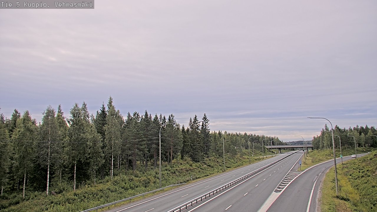 Weather Camera Image Väg 5 Kuopio, Vehmasmäki, Kuopio, Pohjois-Savo