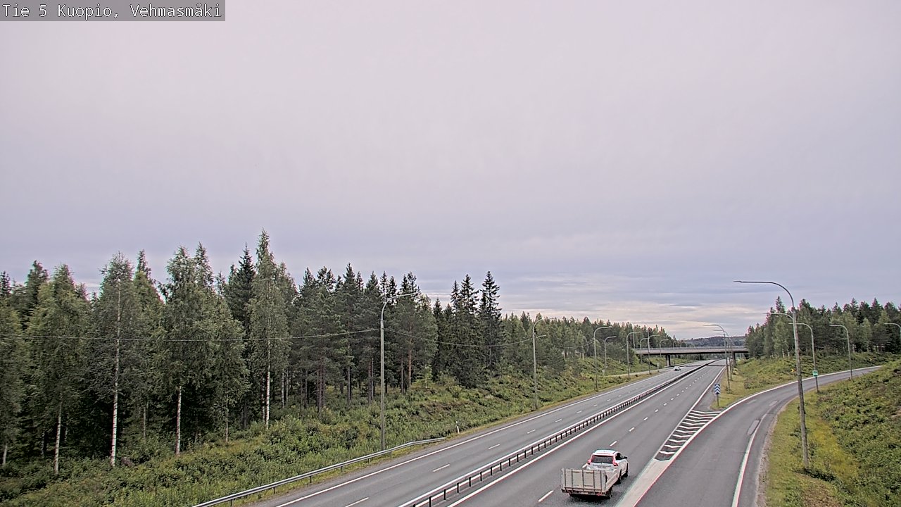 Weather Camera Image Väg 5 Kuopio, Vehmasmäki, Kuopio, Pohjois-Savo