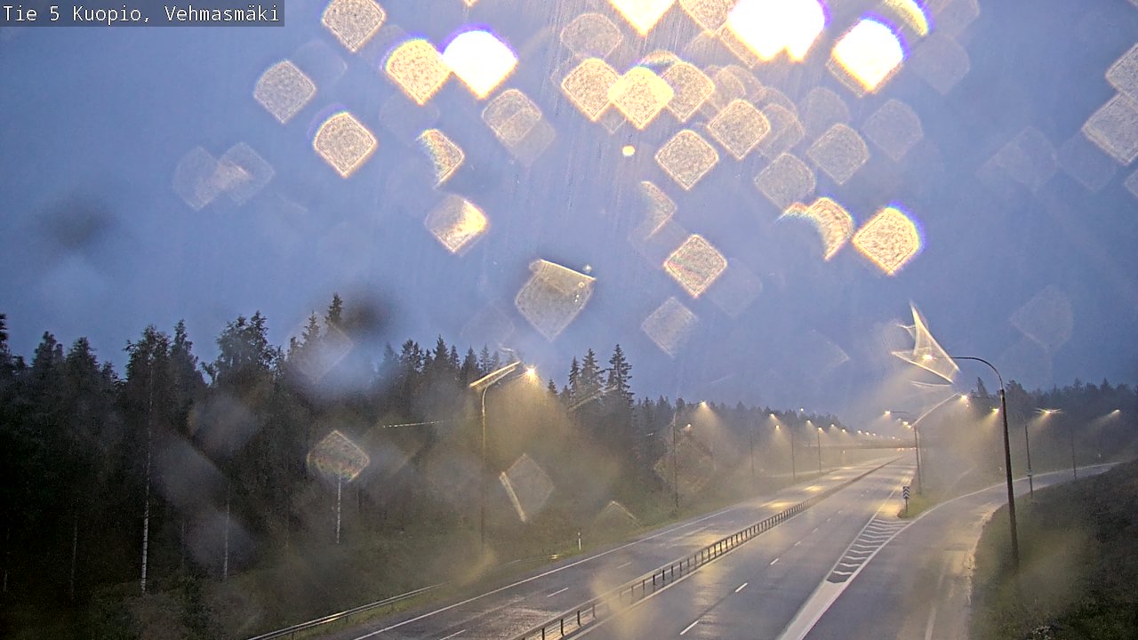 Weather Camera Image Road 5 Kuopio, Vehmasmäki, Kuopio, Pohjois-Savo