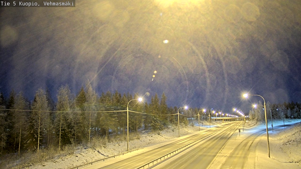 Weather Camera Image Väg 5 Kuopio, Vehmasmäki, Kuopio, Pohjois-Savo