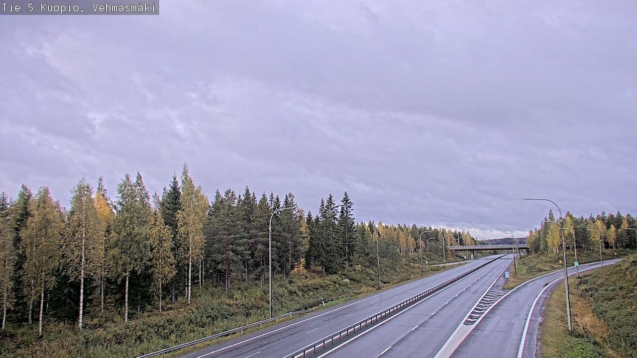 Weather Camera Image Road 5 Kuopio, Vehmasmäki, Kuopio, Pohjois-Savo