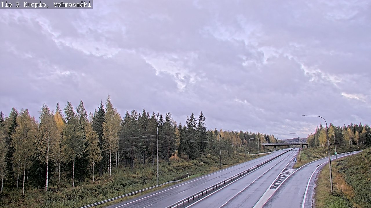 Weather Camera Image Road 5 Kuopio, Vehmasmäki, Kuopio, Pohjois-Savo