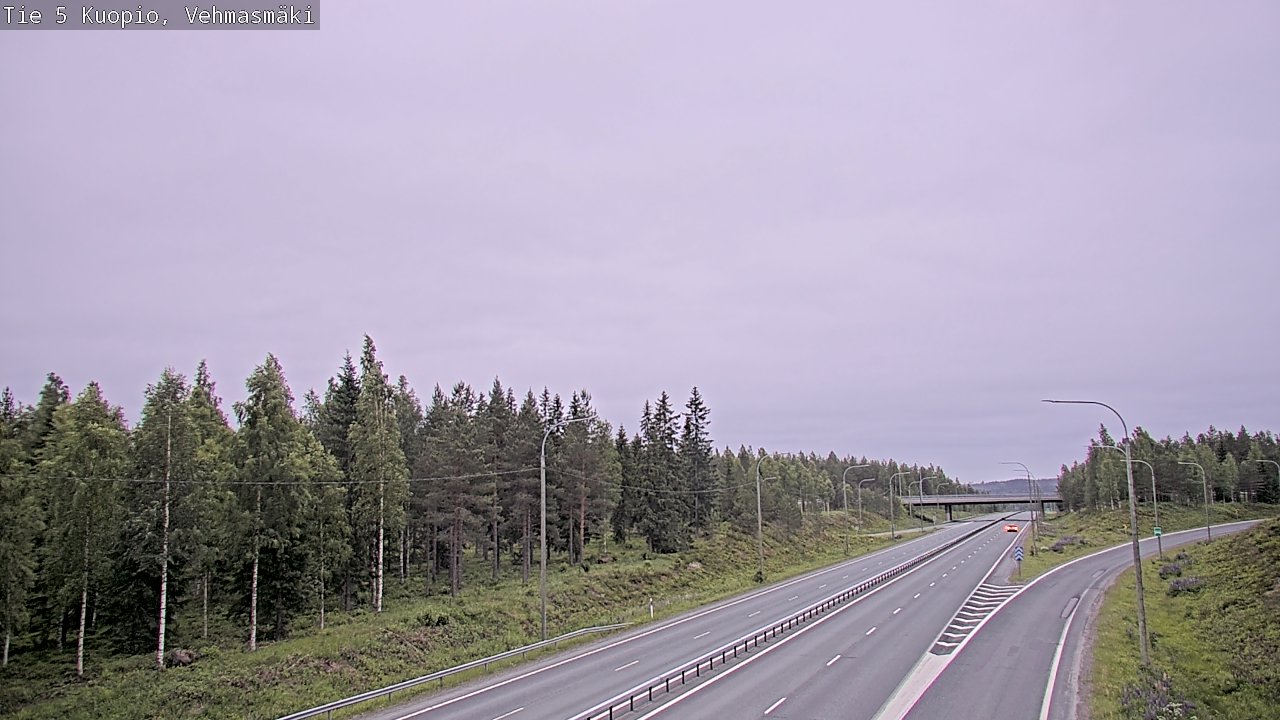 Weather Camera Image Road 5 Kuopio, Vehmasmäki, Kuopio, Pohjois-Savo