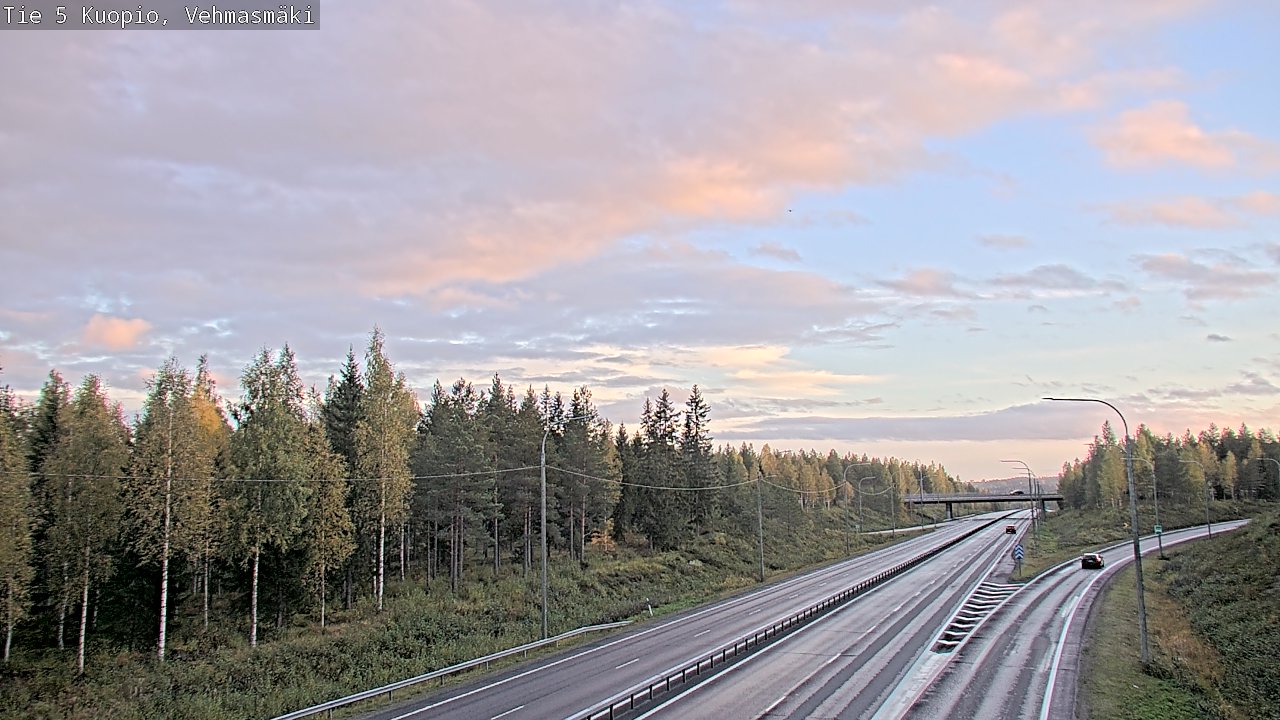 Weather Camera Image Road 5 Kuopio, Vehmasmäki, Kuopio, Pohjois-Savo