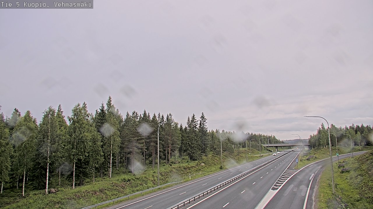 Weather Camera Image Road 5 Kuopio, Vehmasmäki, Kuopio, Pohjois-Savo