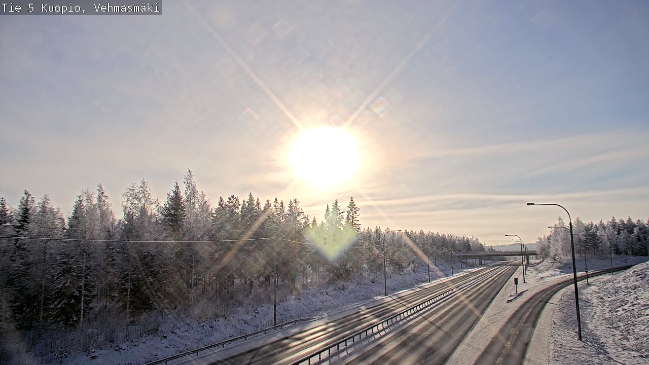 Weather Camera Image Väg 5 Kuopio, Vehmasmäki, Kuopio, Pohjois-Savo